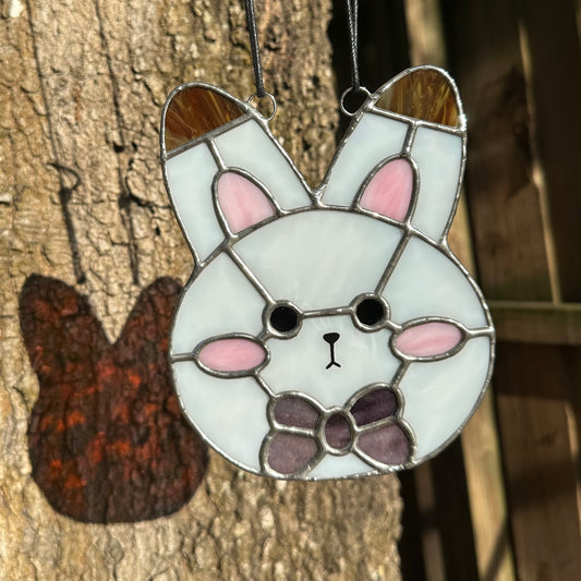 LaDS Bunbun stained glass suncatcher